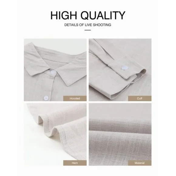 Womens Work Blouses Casual V Neck Blouse Tops 3/4 Sleeve Button Down Shirt Gray - Picture 7 of 8